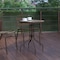Flash Furniture Bellamy 23.75'' Bronze Round Tempered Glass Metal Table TLH-070-1-BZ-GG - alternate 6